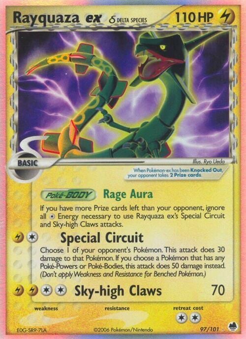 Rayquaza ex δ Card Front