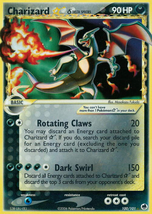 Charizard ☆ δ Card Front