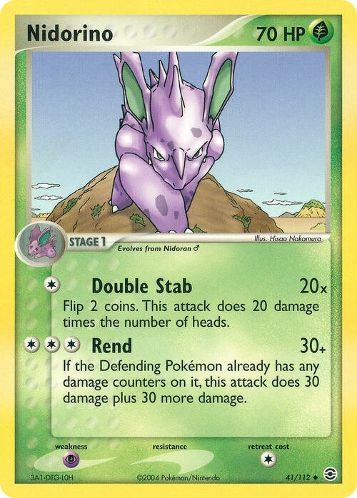 Nidorino Card Front