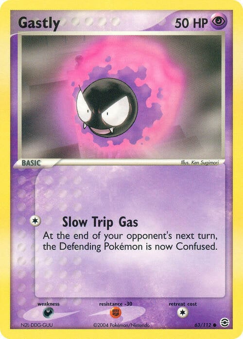 Gastly Card Front