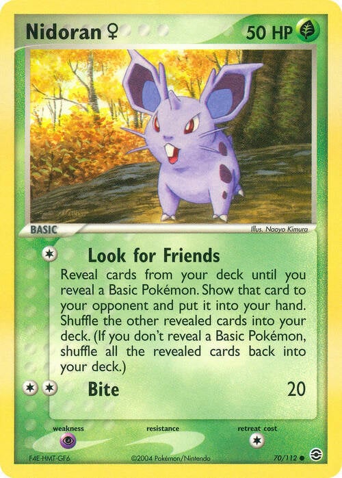 Nidoran ♀ [Look for Friends | Bite] Card Front