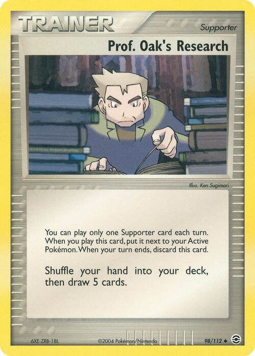 La Ricerca del Professor Oak Card Front