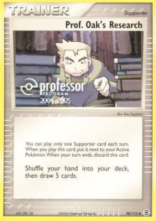 La Ricerca del Professor Oak Card Front