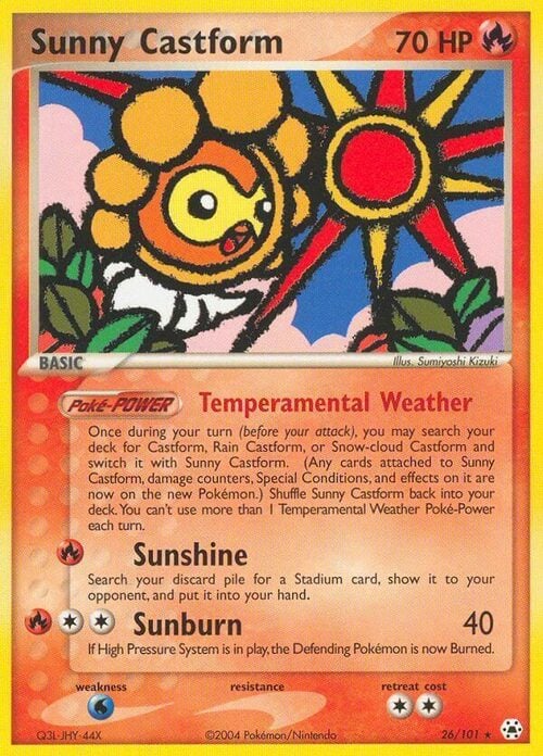 Sunny Castform Card Front