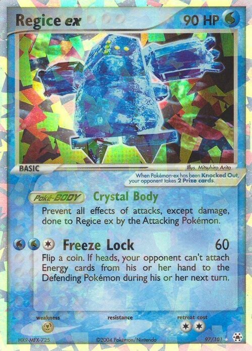 Regice ex Card Front