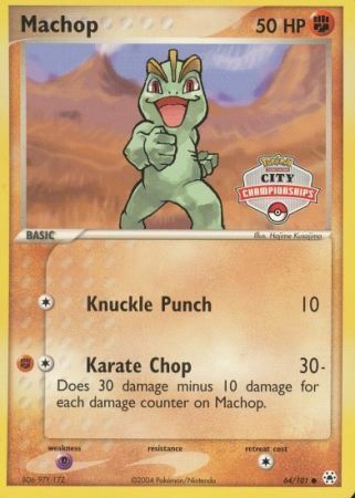 Machop Card Front