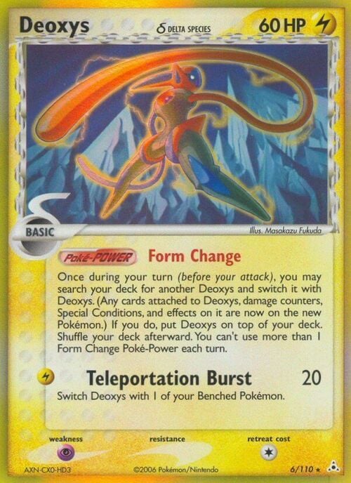 Deoxys δ (Speed) Card Front