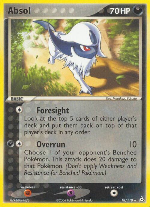 Absol [Foresight | Overrun] Card Front