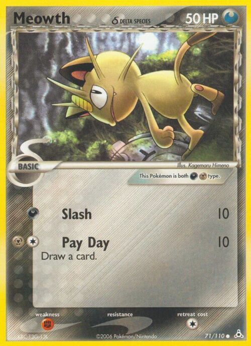Meowth δ Card Front