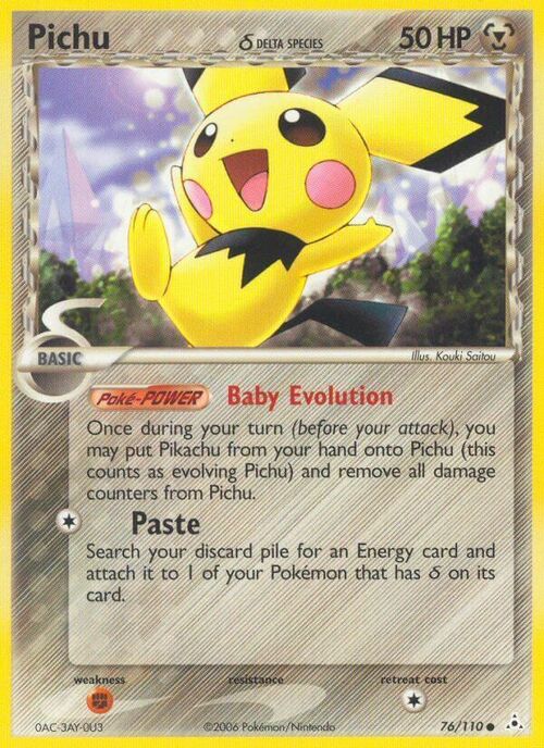 Pichu δ Card Front