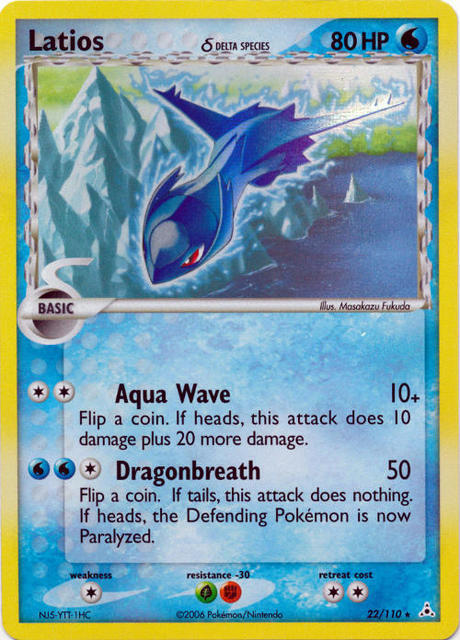 Latios δ Delta Species Card Front