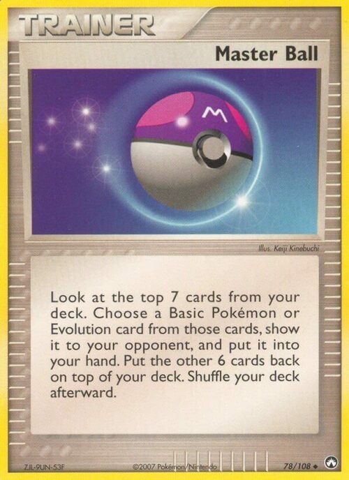 Master Ball Card Front
