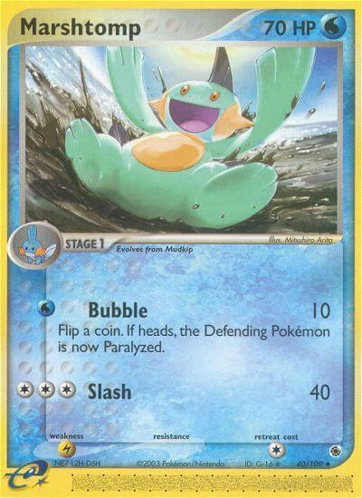 Marshtomp [Bubble | Slash] Card Front