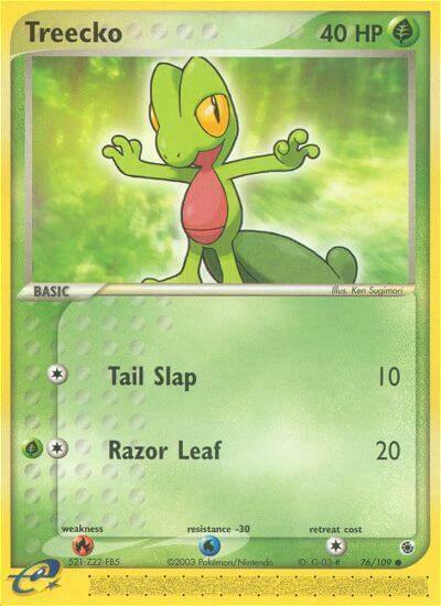 Treecko [Tail Slap | Razor Leaf] Frente