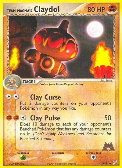 Team Magma Claydol Card Front