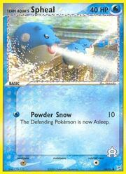 Team Aqua's Spheal #56