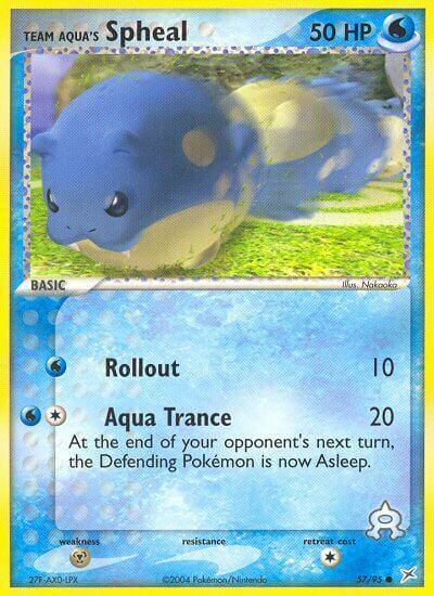 Team Aqua's Spheal #57 Frente