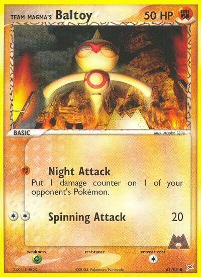 Team Magma Baltoy Card Front