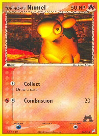 Team Magma Numel Card Front