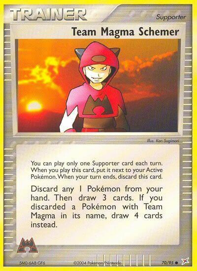 Team Magma Schemer Card Front