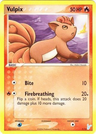 Vulpix Card Front