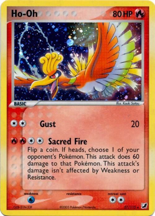 Ho-Oh Card Front