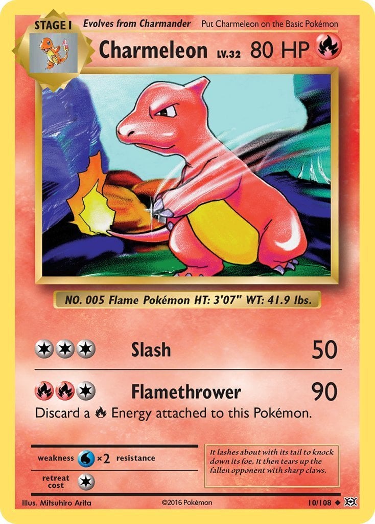 Charmeleon [Slash | Flamethrower] Evolutions | Pokémon | CardTrader