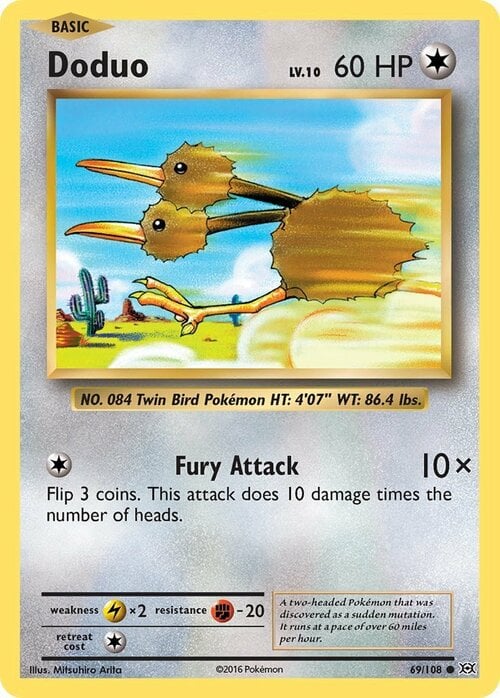 Doduo [Fury Attack] Card Front