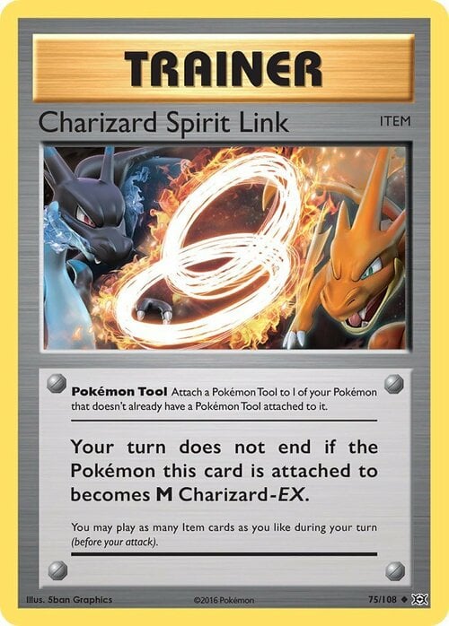 Charizard Spirit Link Card Front