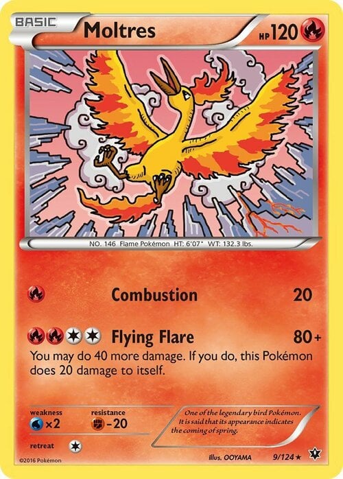Moltres [Combustion | Flying Flare] Frente