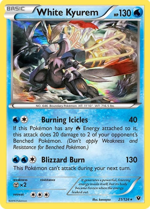 White Kyurem Card Front
