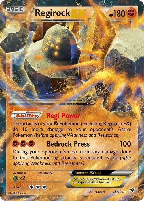 Regirock EX Card Front