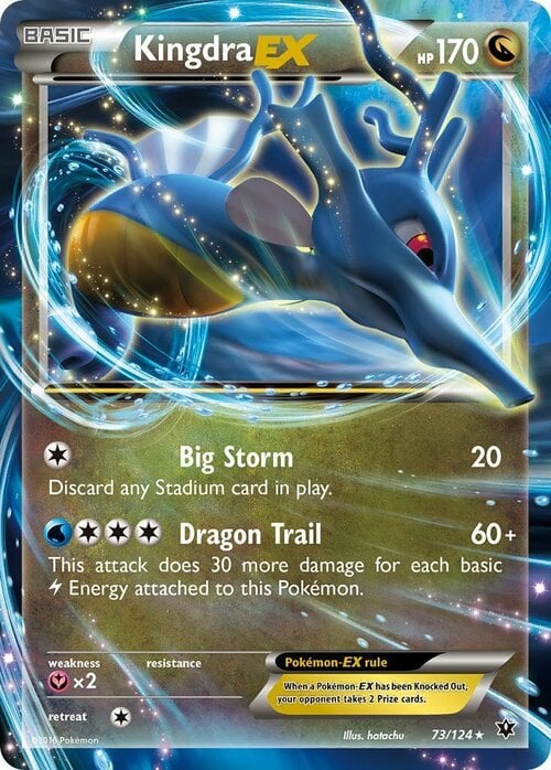 Kingdra EX [Big Storm | Dragon Tail] Frente