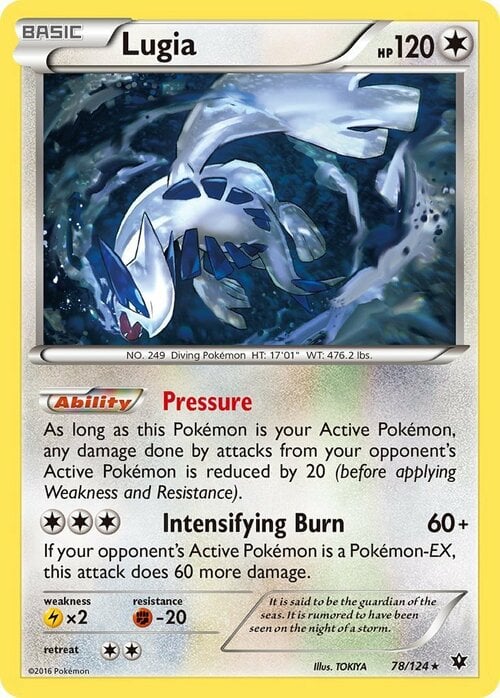 Lugia [Pressure | Intensifying Burn] Card Front