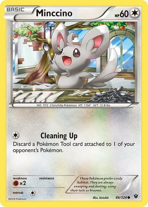 Minccino [Cleaning Up] Frente