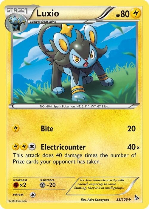 Luxio [Bite | Electricounter] Card Front