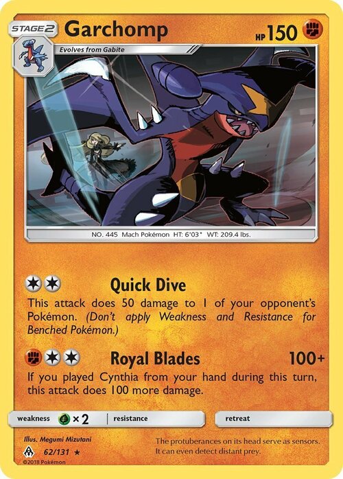 Garchomp [Quick Dive | Royal Blades] Card Front