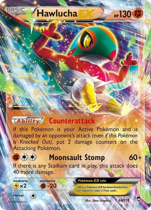 Hawlucha EX Card Front