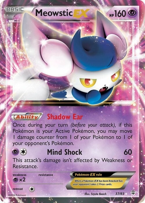 Meowstic-EX Card Front