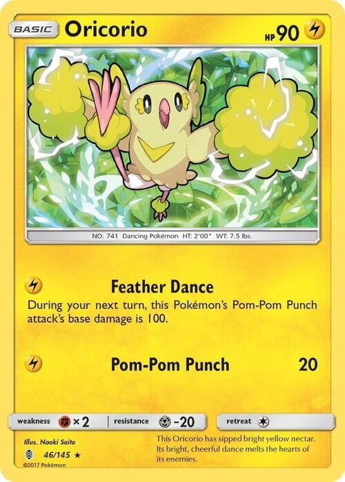 Oricorio [Feather Dance | Pom-Pom Punch] Card Front