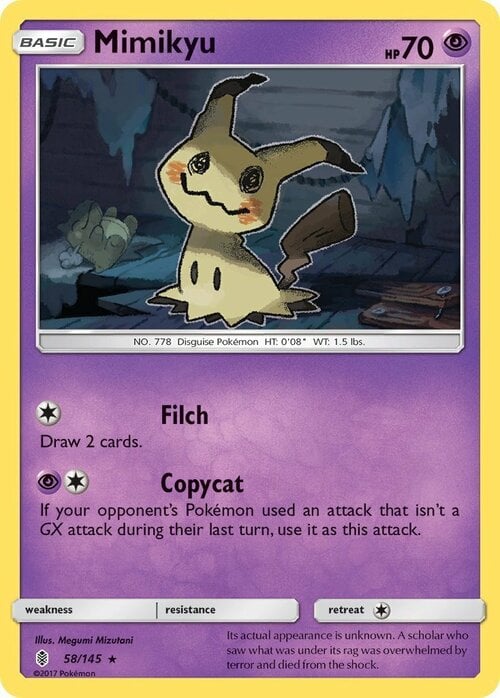 Mimikyu [Filch | Copycat] Card Front