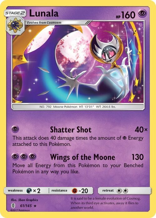 Lunala [Shatter Shot | Wings of the Moone] Card Front