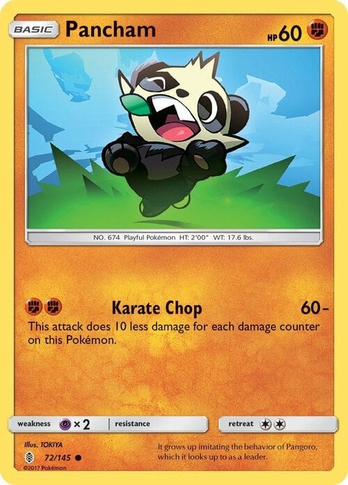 Pancham [Karate Chop] Card Front
