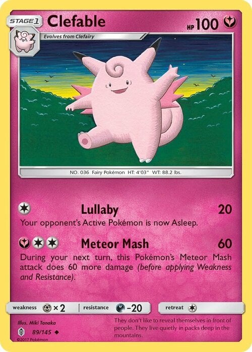 Clefable [Lullaby | Meteor Mash] Card Front