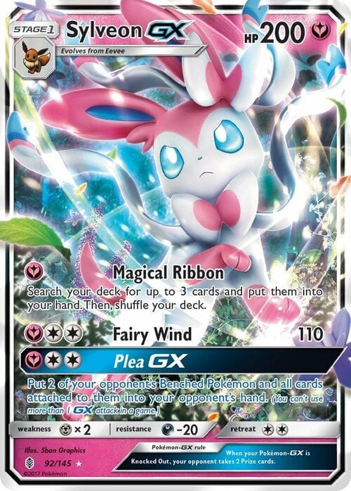 Sylveon GX [Magical Ribbon | Fairy Wind] Frente