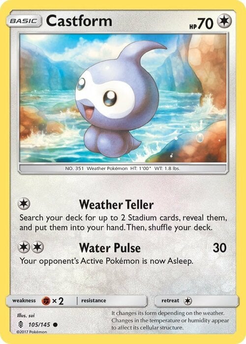 Castform [Weather Teller | Water Pulse] Frente