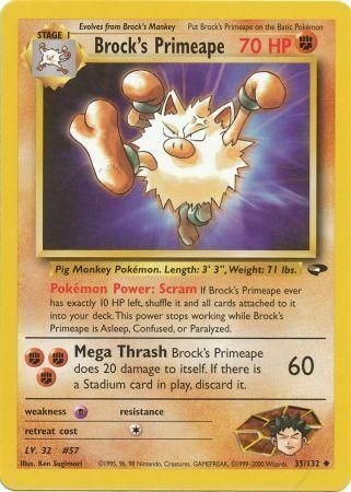 Brock's Primeape Frente