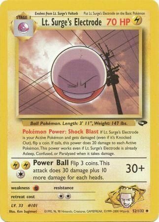 Lt. Surge's Electrode Frente