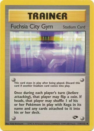 Fuchsia City Gym Card Front