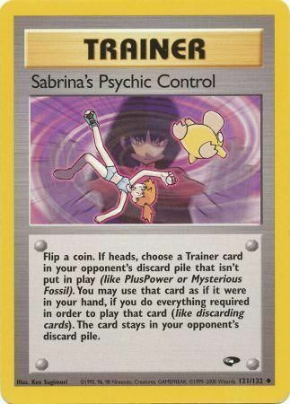 Sabrina's Psychic Control Card Front